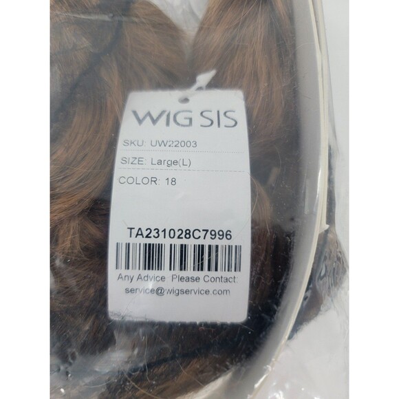 Wigsis Perfect Short Wavy Brown Classic Wig NWT Size L - Picture 3 of 5
